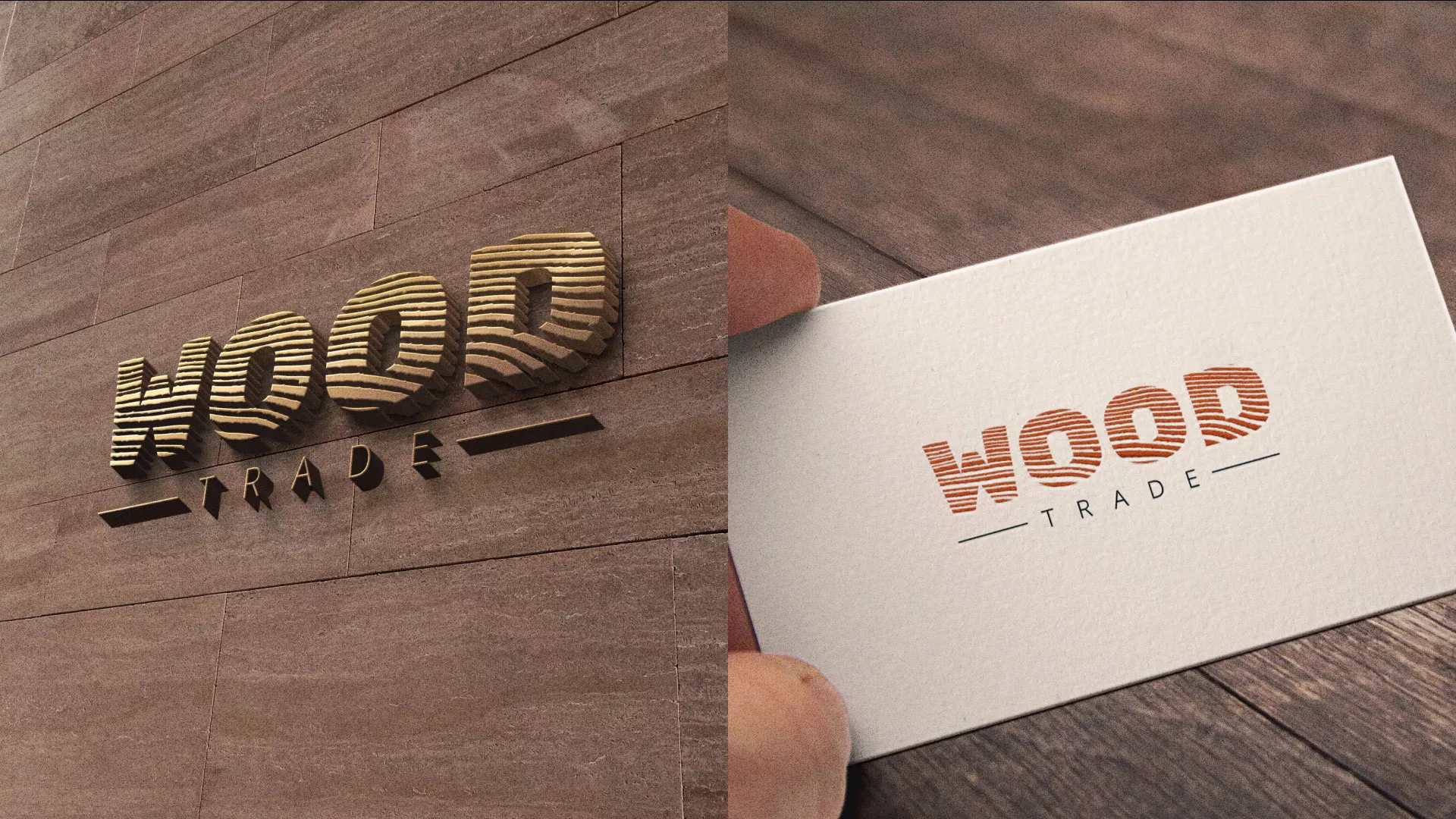 Разработка логотипа для компании «Wood Trade» в Химках