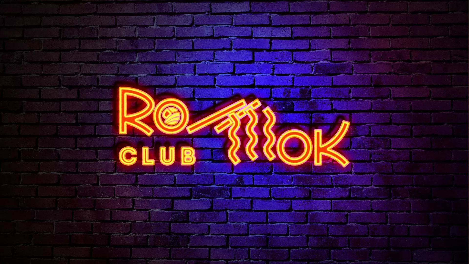 Разработка интерьерной вывески суши-бара «Roll Wok Club» в Химках